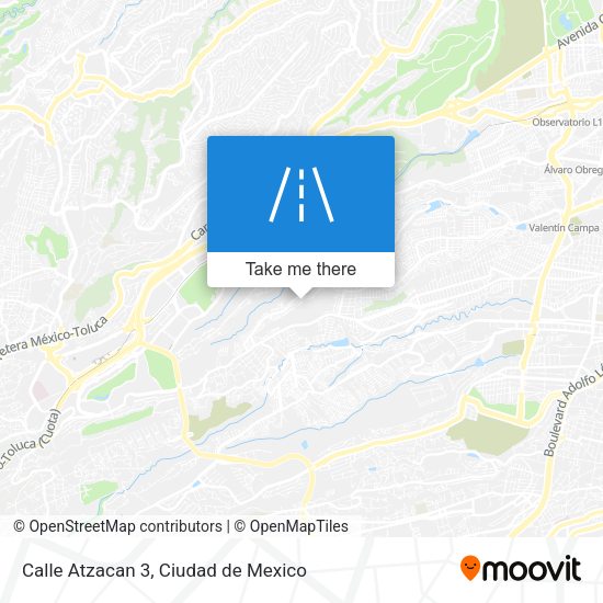 Calle Atzacan 3 map
