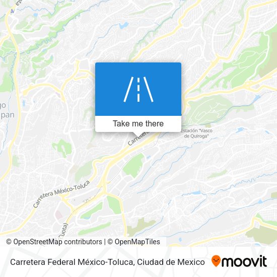 Mapa de Carretera Federal México-Toluca