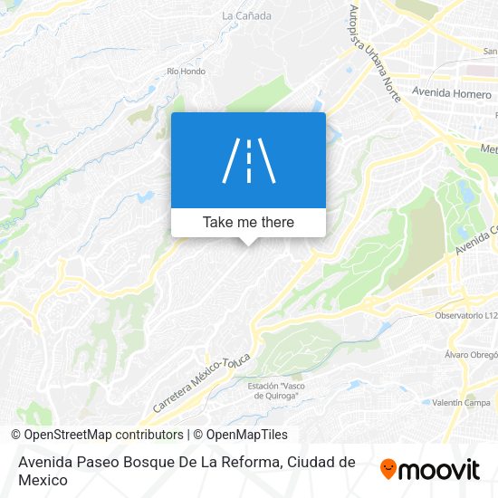 Mapa de Avenida Paseo Bosque De La Reforma
