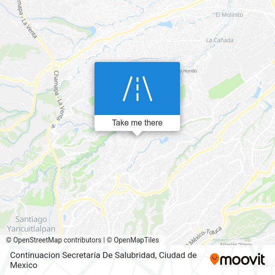 Continuacion Secretaría De Salubridad map