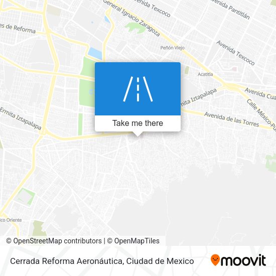 Cerrada Reforma Aeronáutica map