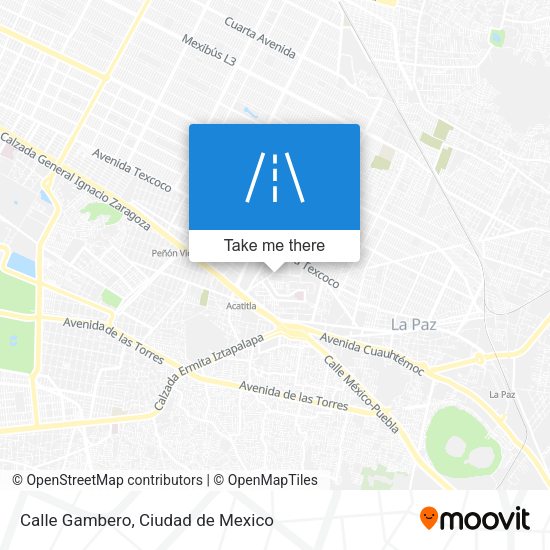Calle Gambero map