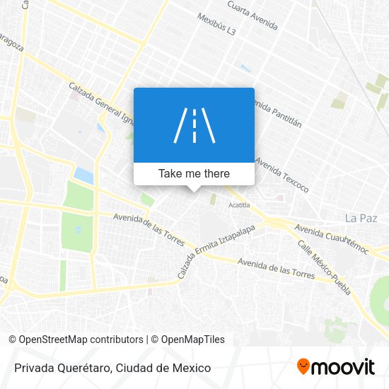 Privada Querétaro map
