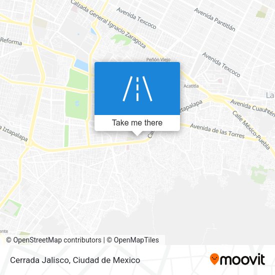Mapa de Cerrada Jalisco