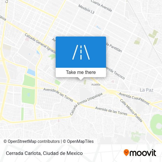 Cerrada Carlota map