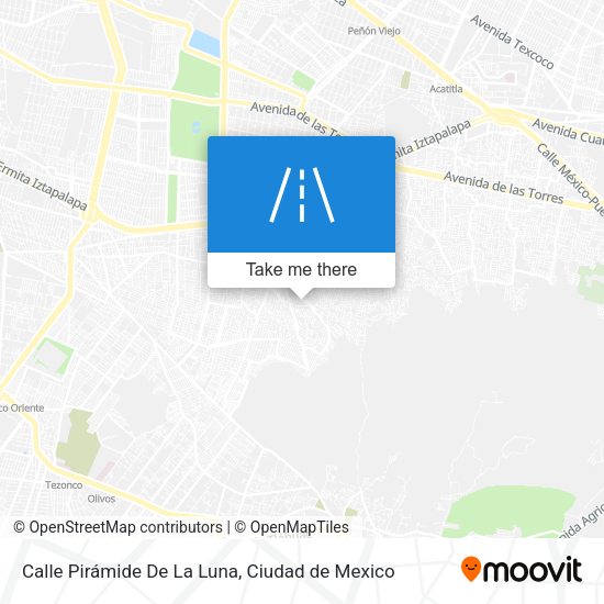 Calle Pirámide De La Luna map