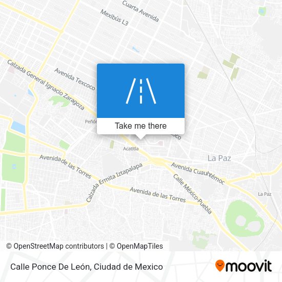 Mapa de Calle Ponce De León