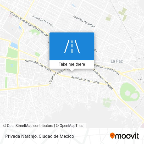Privada Naranjo map