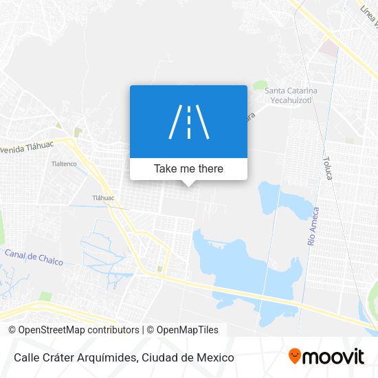 Mapa de Calle Cráter Arquímides