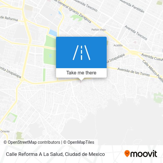 Calle Reforma A La Salud map