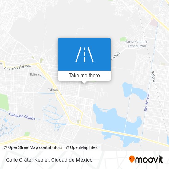 Calle Cráter Kepler map