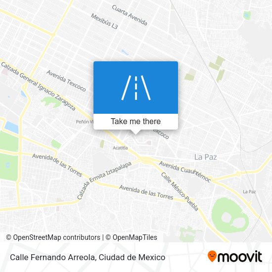 Mapa de Calle Fernando Arreola