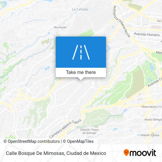 Mapa de Calle Bosque De Mimosas