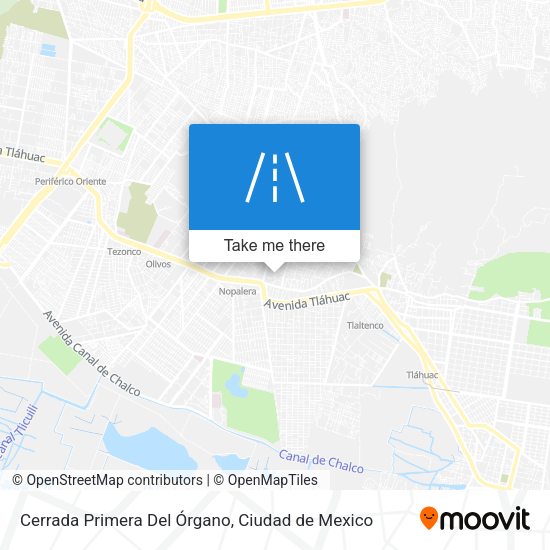 Cerrada Primera Del Órgano map