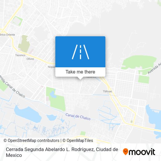 Cerrada Segunda Abelardo L. Rodríguez map