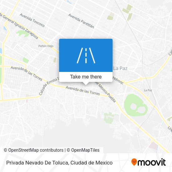Mapa de Privada Nevado De Toluca