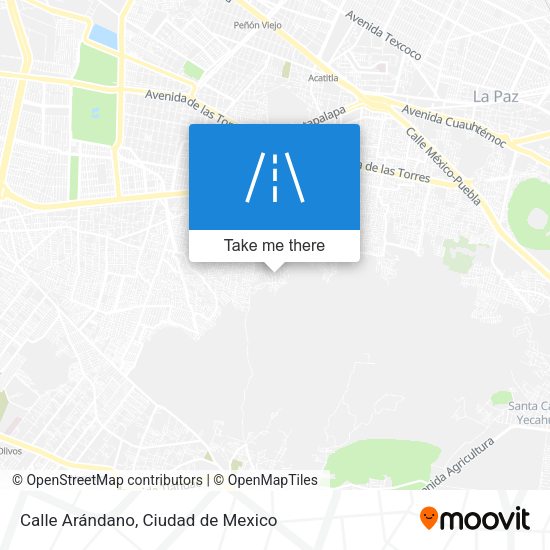 Calle Arándano map