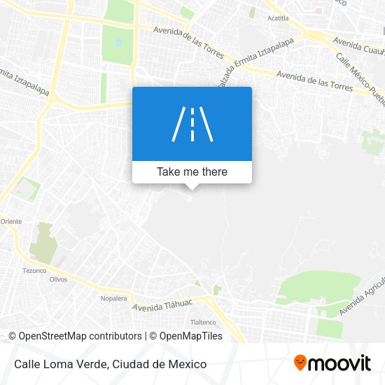 Calle Loma Verde map