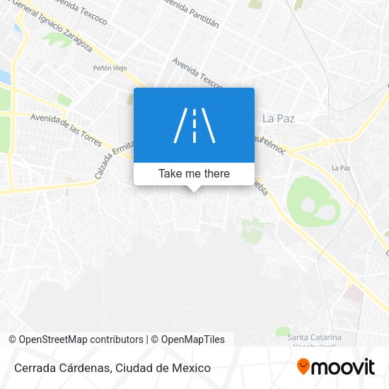 Mapa de Cerrada Cárdenas