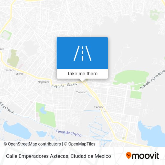 Mapa de Calle Emperadores Aztecas