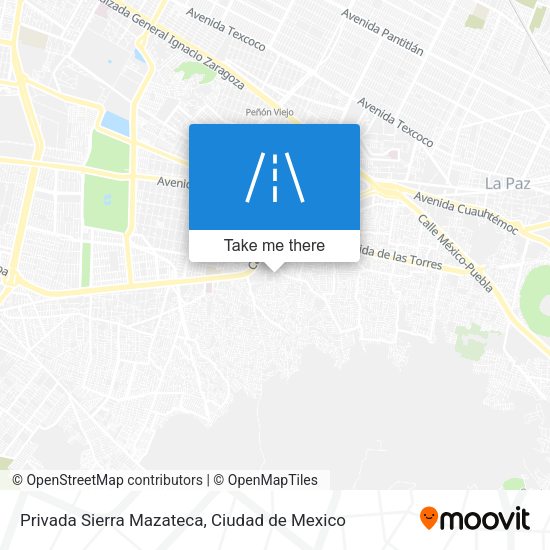 Privada Sierra Mazateca map