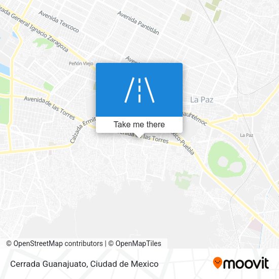 Mapa de Cerrada Guanajuato