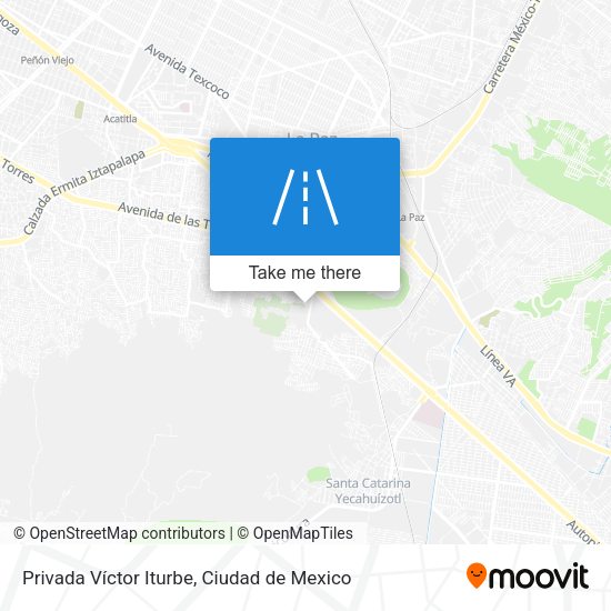 Privada Víctor Iturbe map
