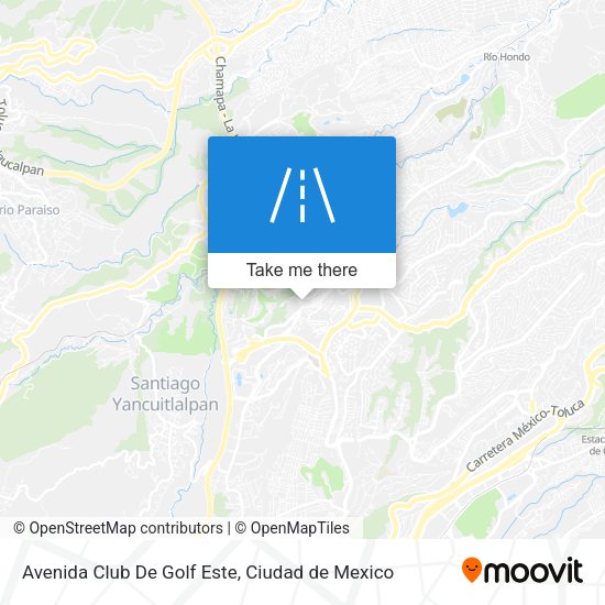 Mapa de Avenida Club De Golf Este