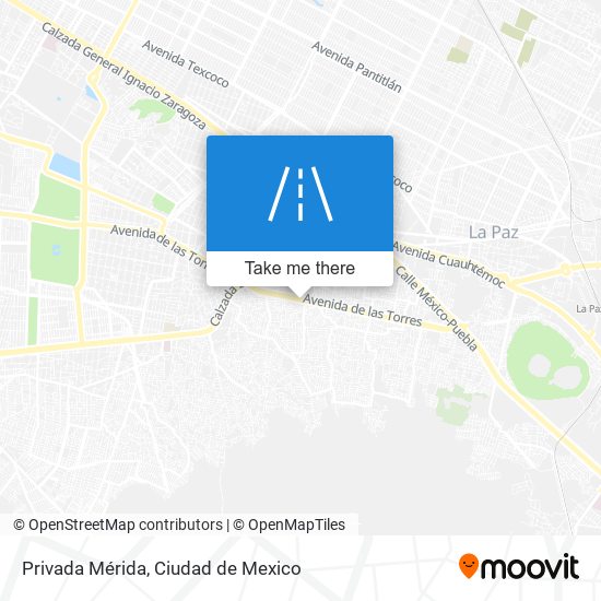 Privada Mérida map