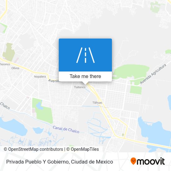 Mapa de Privada Pueblo Y Gobierno