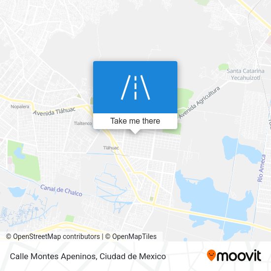 Calle Montes Apeninos map