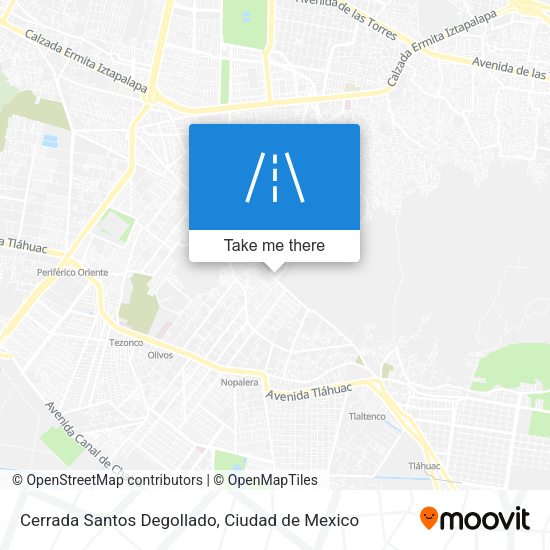 Cerrada Santos Degollado map