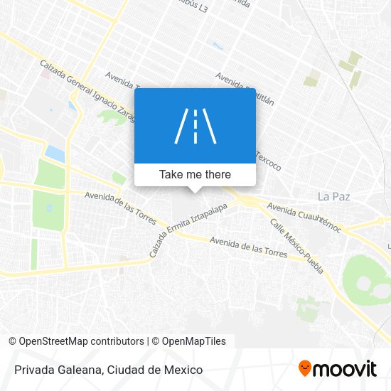 Privada Galeana map