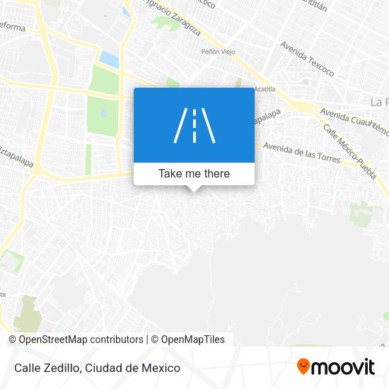 Mapa de Calle Zedillo