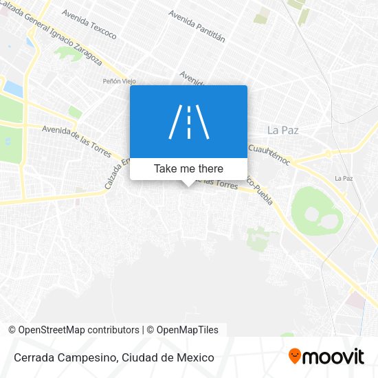 Cerrada Campesino map