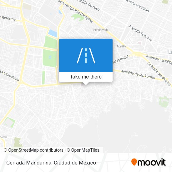 Cerrada Mandarina map