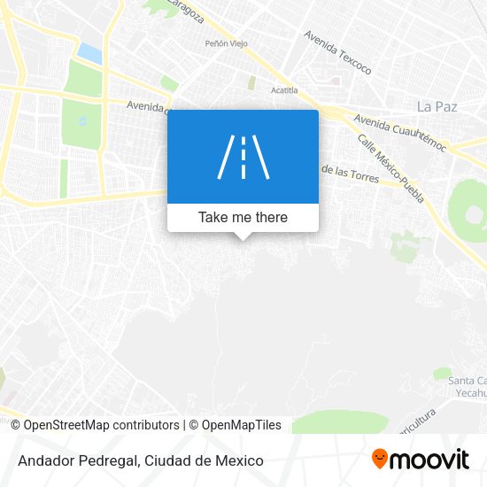 Andador Pedregal map