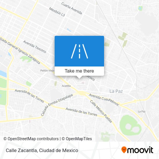 Calle Zacantla map