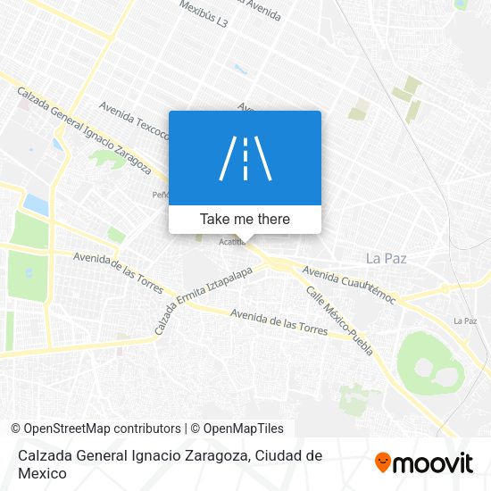 Mapa de Calzada General Ignacio Zaragoza