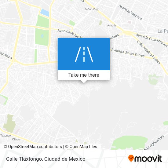 Calle Tlaxtongo map