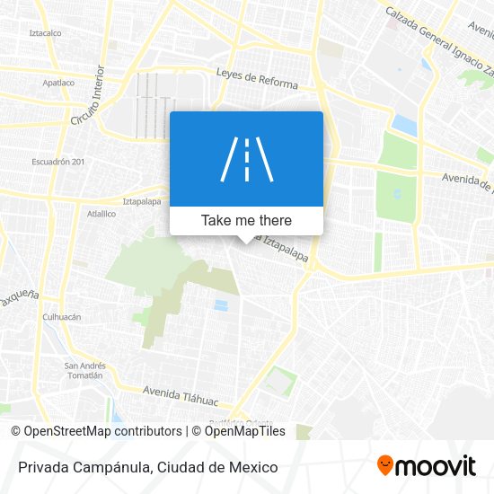 Mapa de Privada Campánula