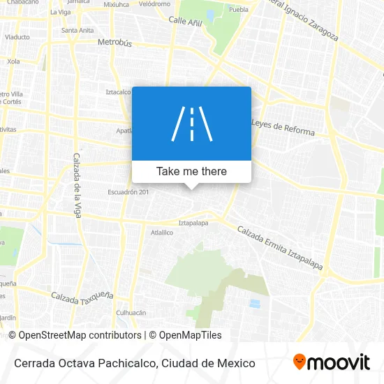Cerrada Octava Pachicalco map