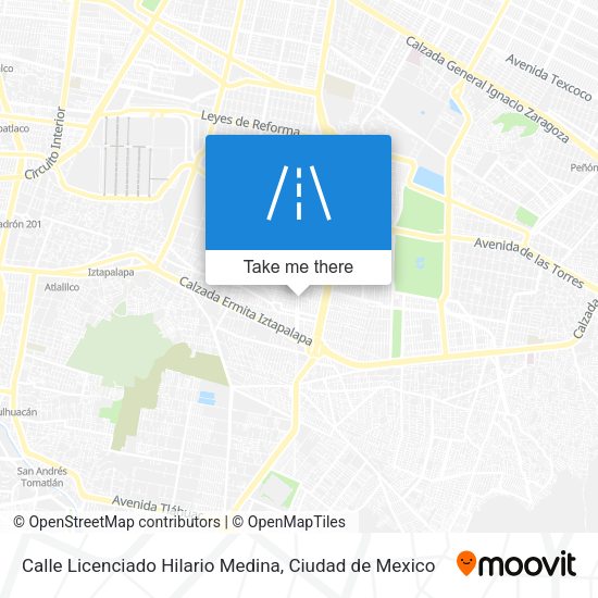 Mapa de Calle Licenciado Hilario Medina
