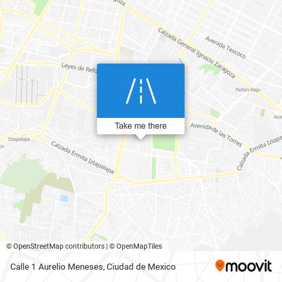 Calle 1 Aurelio Meneses map