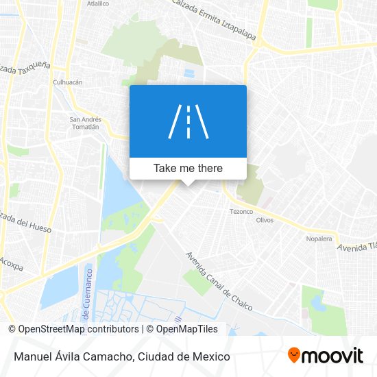 Mapa de Manuel Ávila Camacho