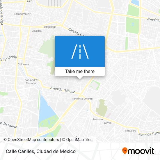 Calle Caniles map