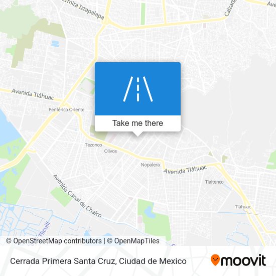 Cerrada Primera Santa Cruz map