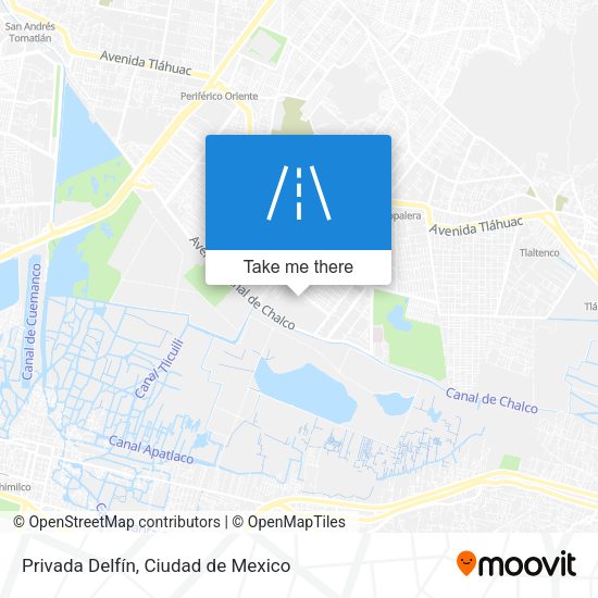 Privada Delfín map