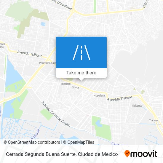 Cerrada Segunda Buena Suerte map
