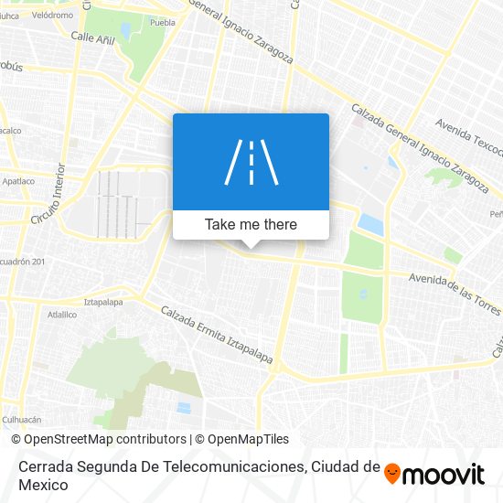 Mapa de Cerrada Segunda De Telecomunicaciones